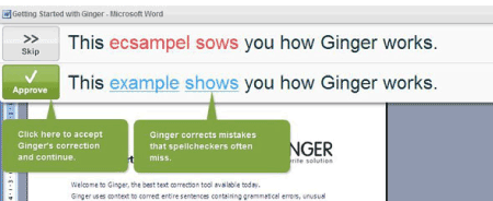 ginger software for Microsoft