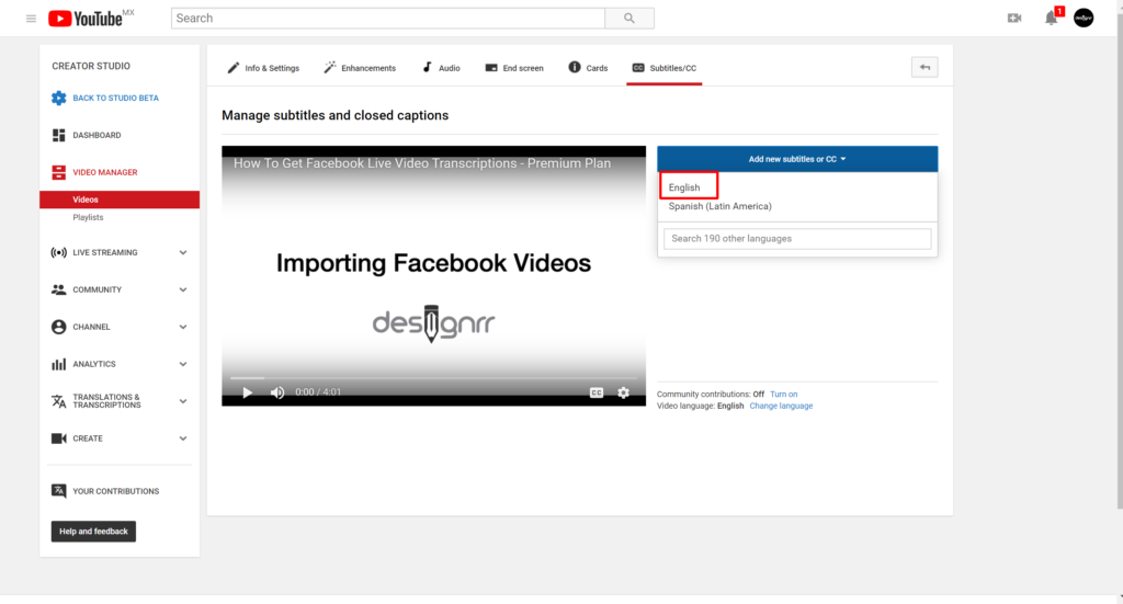 How to Add Subtitles and Turn on Closed Captions on YouTube Videos