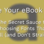 font style for ebook