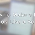 How To Make a PDF Look Like a Book